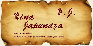 Mina Japundža vizit kartica